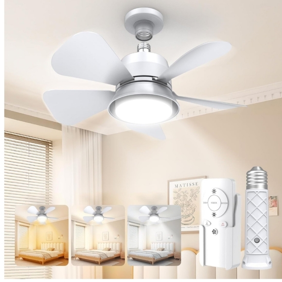 Ceiling Fans with Lights and Remote - Picture 1 of 8